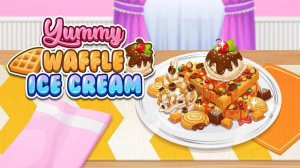 Yummy Waffle Ice Cream Maker Game