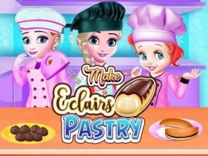 Make Eclairs Pastry: Chocolate Cooking Game