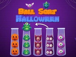 Ball Sort Halloween Puzzle Game